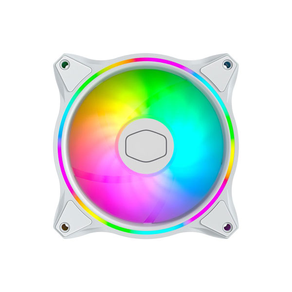 Cooler Master MasterFan MF120 Halo White ARGB Cabinet Fan, Triple Pack